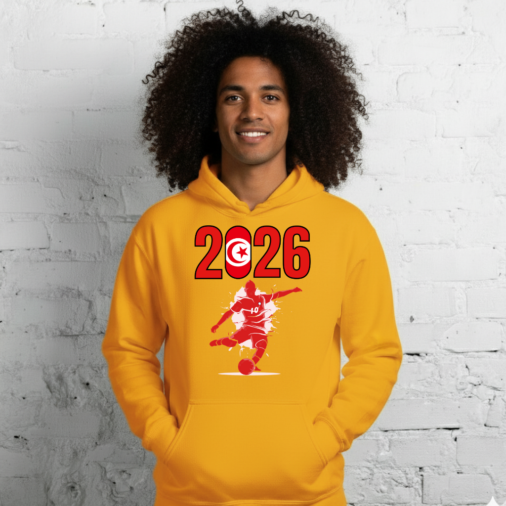 Tunisia World Cup 2026 Fitted Hoodie | Let's_Play