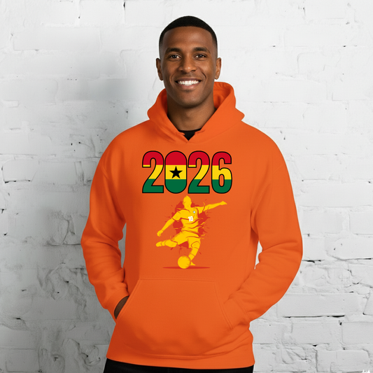 Ghana World Cup 2026 Fitted Hoodie | Let'sPlay_YL