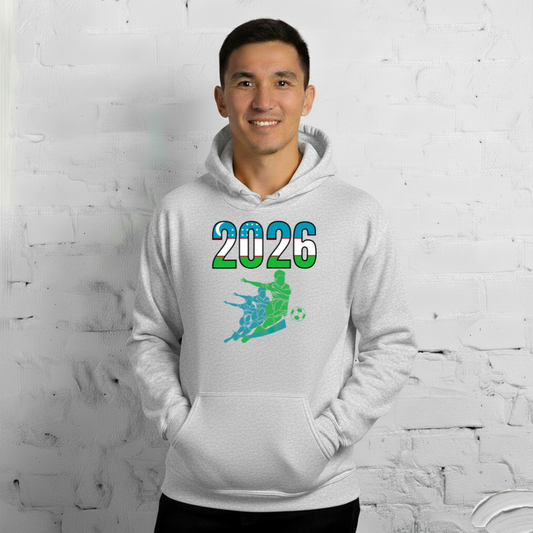 Uzbekistan World Cup 2026 Fitted Hoodie | Rising Jist