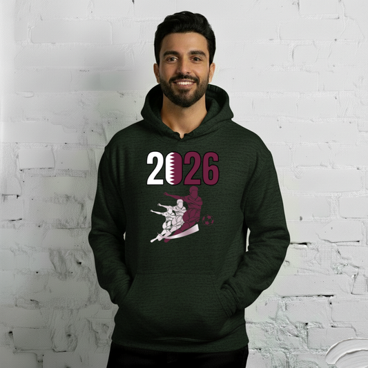 Qatar World Cup 2026 Fitted Hoodie | Rising_Jist
