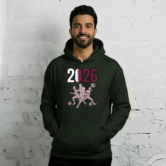 Qatar World Cup 2026 Fitted Hoodie | Sprints_Trio_LP