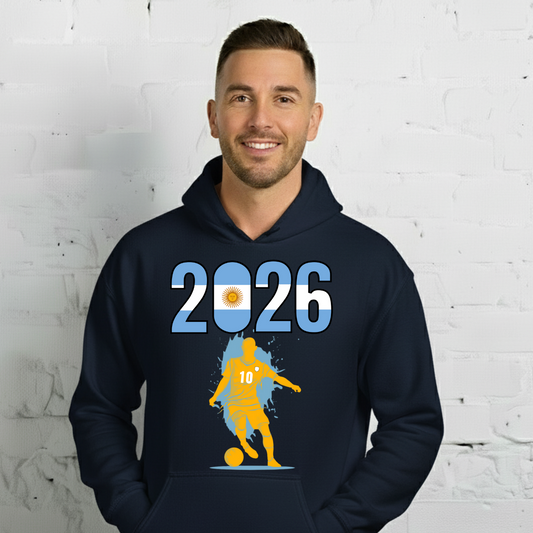 Argentina World Cup 2026 Fitted Hoodie | Slick_Move_GLD