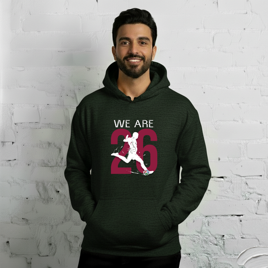 Qatar World Cup 2026 Fitted Hoodie | We_Are_26