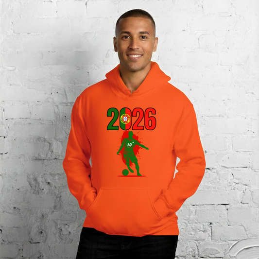 Portugal World Cup 2026 Fitted Hoodie | Slick_Move_GR