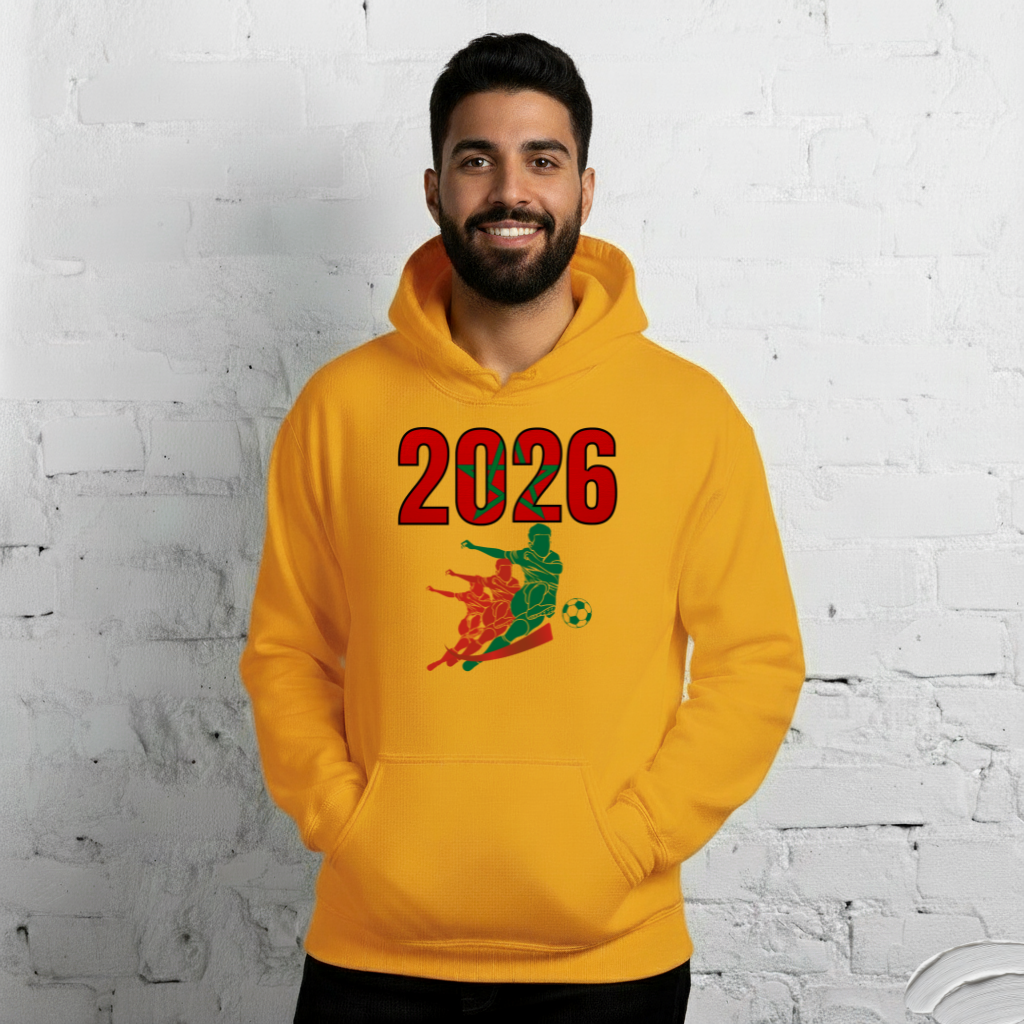 Morocco World Cup 2026 Fitted Hoodie | Rising_Jist
