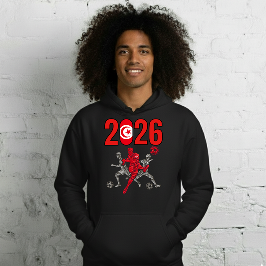 Tunisia World Cup 2026 Fitted Hoodie | Sprints_Trio