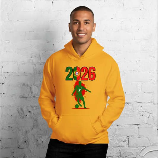 Portugal World Cup 2026 Fitted Hoodie | Slick_Move_GR