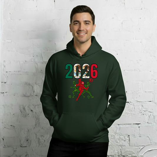 Mexico World Cup 2026 Fitted Hoodie | Sprints_Trio