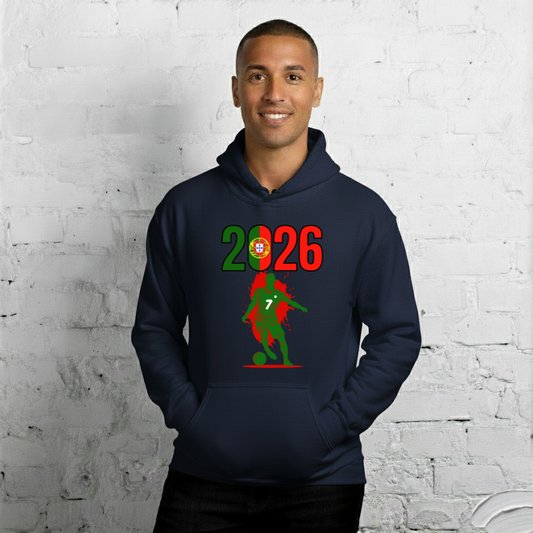 Portugal World Cup 2026 Fitted Hoodie | Slick_Move_GR