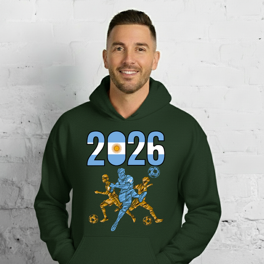 Argentina World Cup 2026 Fitted Hoodie | Sprints_Trio_YL