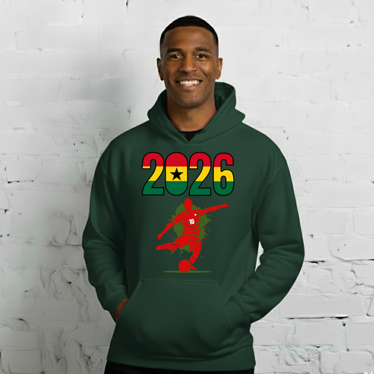 Ghana World Cup 2026 Fitted Hoodie | Let's_Play_RD