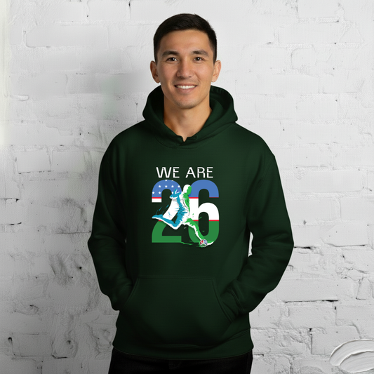 Uzbekistan World Cup 2026 Fitted Hoodie | We_Are_26