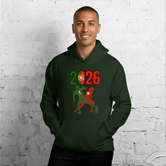 Portugal World Cup 2026 Fitted Hoodie | Smart_Tackle