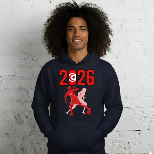 Tunisia World Cup 2026 Fitted Hoodie | Smart_Tackle