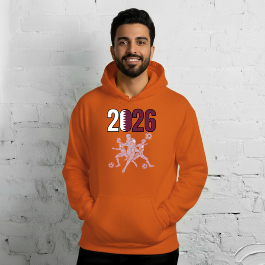 Qatar World Cup 2026 Fitted Hoodie | Sprints_Trio_LP
