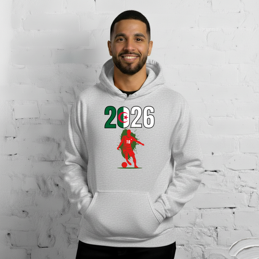 Algeria World Cup 2026 Fitted Hoodie | Slick_Move_RD