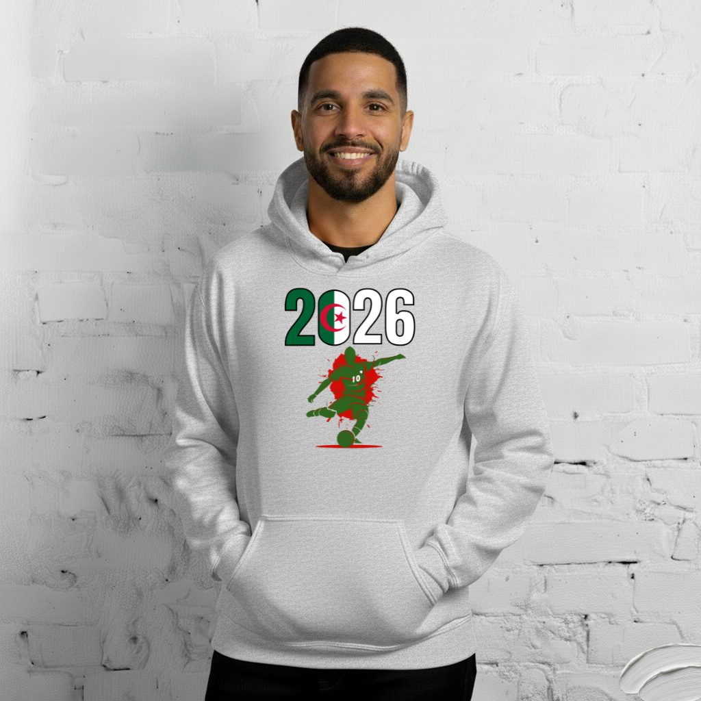 Algeria World Cup 2026 Fitted Hoodie | Let's Play