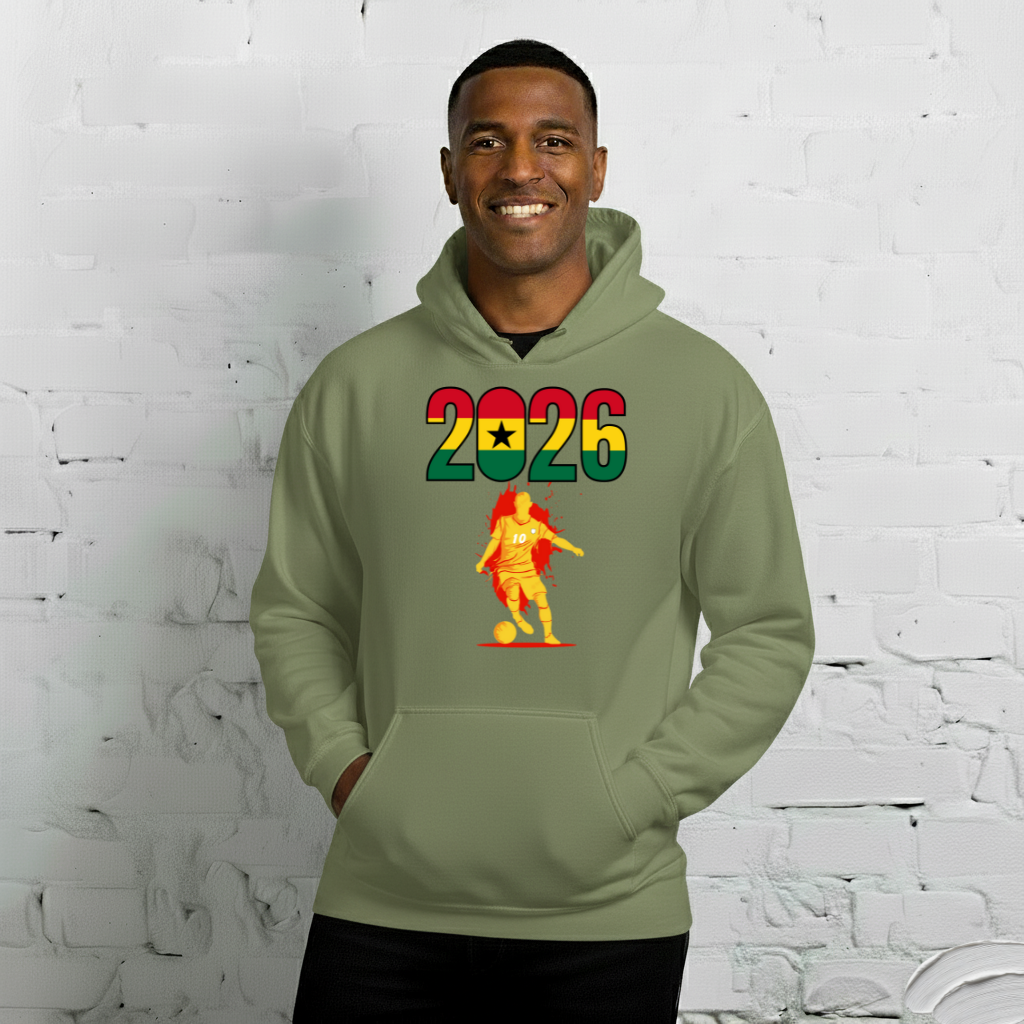 Ghana World Cup 2026 Fitted Hoodie | Slick_Movie