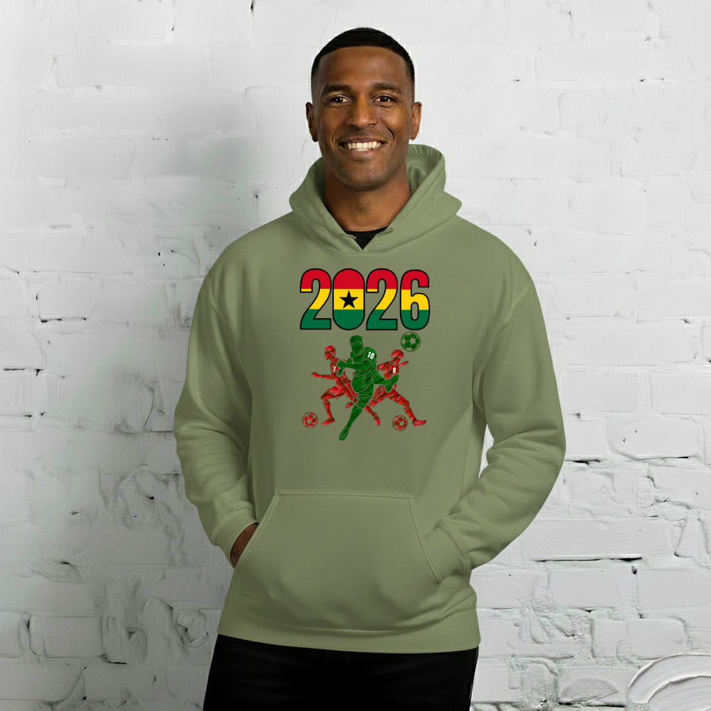 Ghana World Cup 2026 Fitted Hoodie | Sprints_Trio