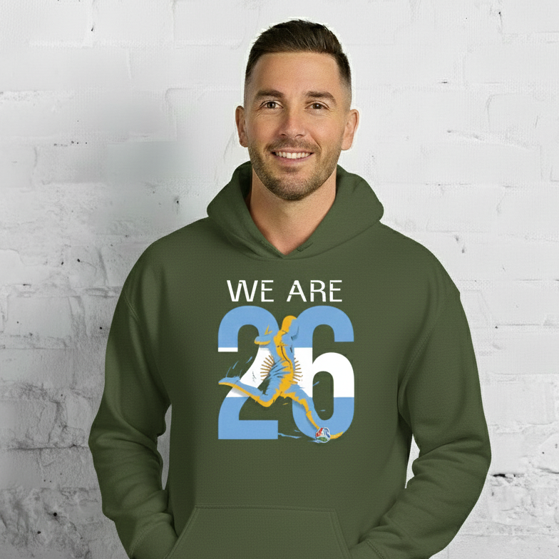 Argentina World Cup 2026 Fitted Hoodie | We_Are_26