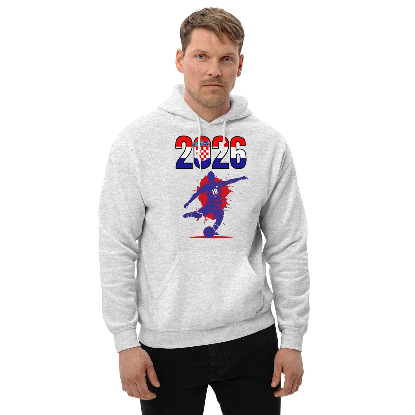 Croatia World Cup 2026 Fitted Hoodie | Let's Play