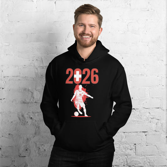 Switzerland World Cup 2026 Fitted Hoodie | Slick_Move_WH