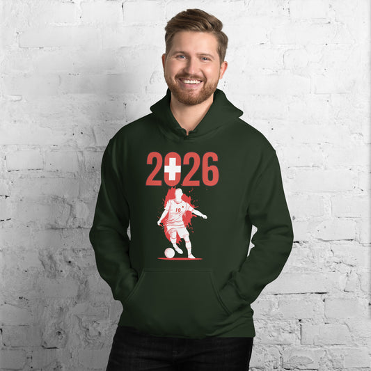 Switzerland World Cup 2026 Fitted Hoodie | Slick_Move_WH