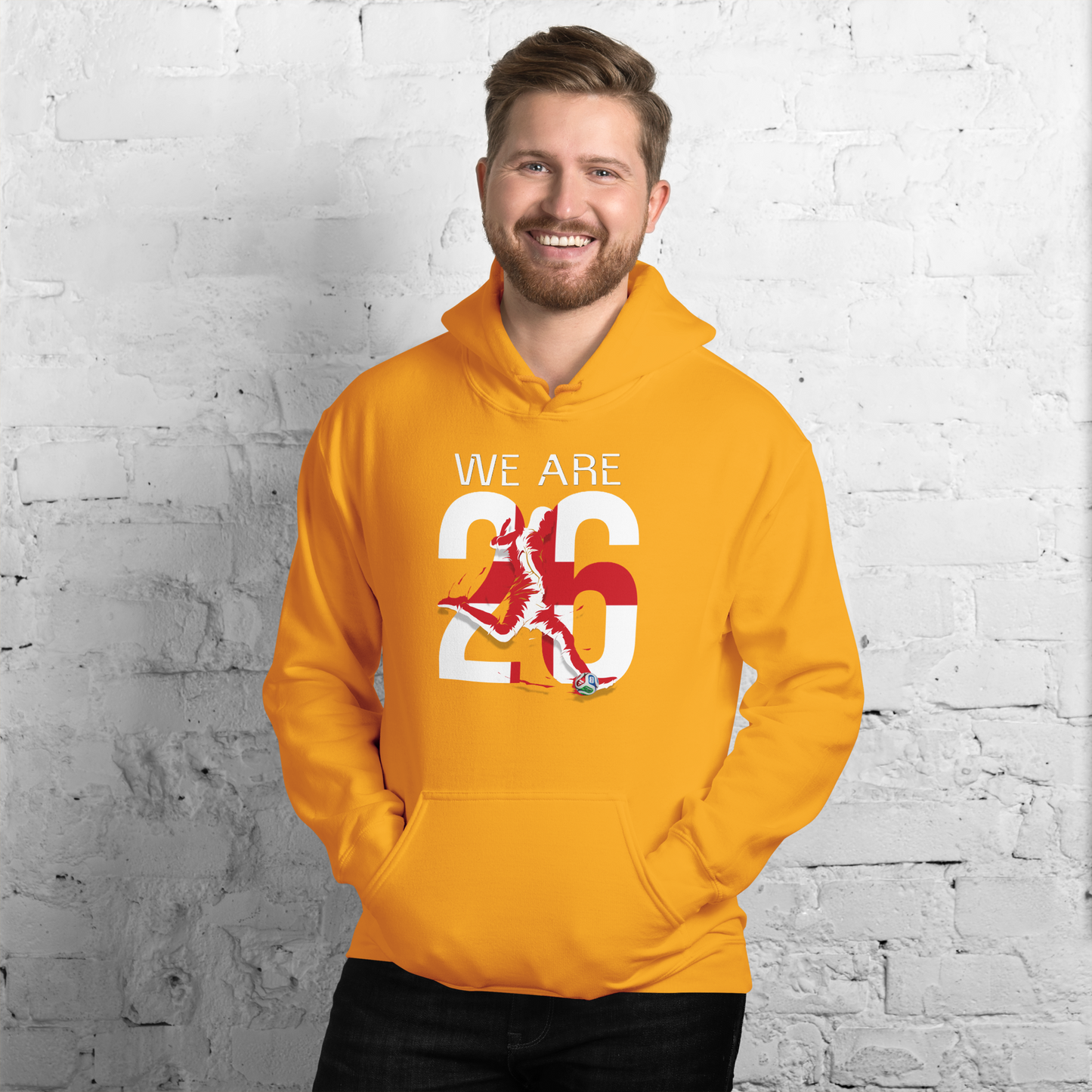 England World Cup 2026 Fitted Hoodie | We_Are_26