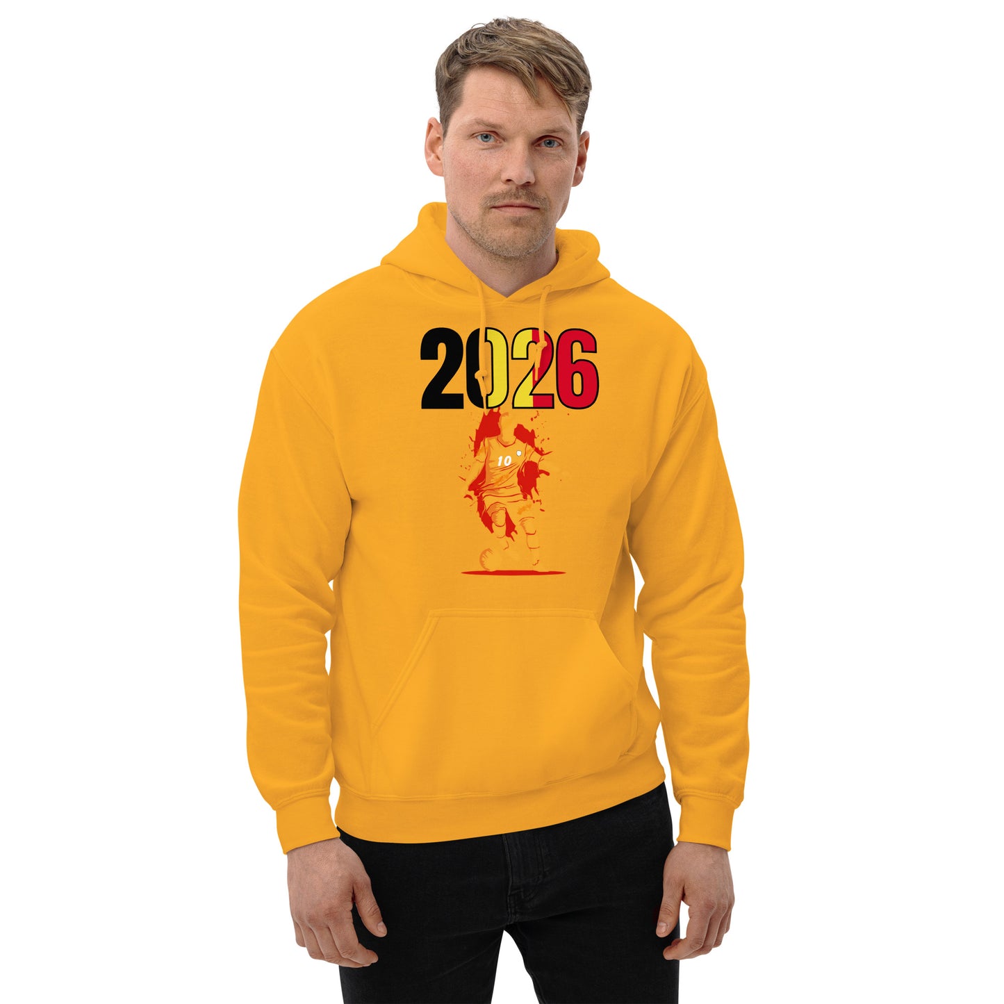 Belgium World Cup 2026 Fitted Hoodie | Slick_Move_YL