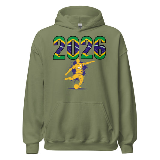 Brazil World Cup 2026 Fitted Hoodie | Let's_Play_GLD
