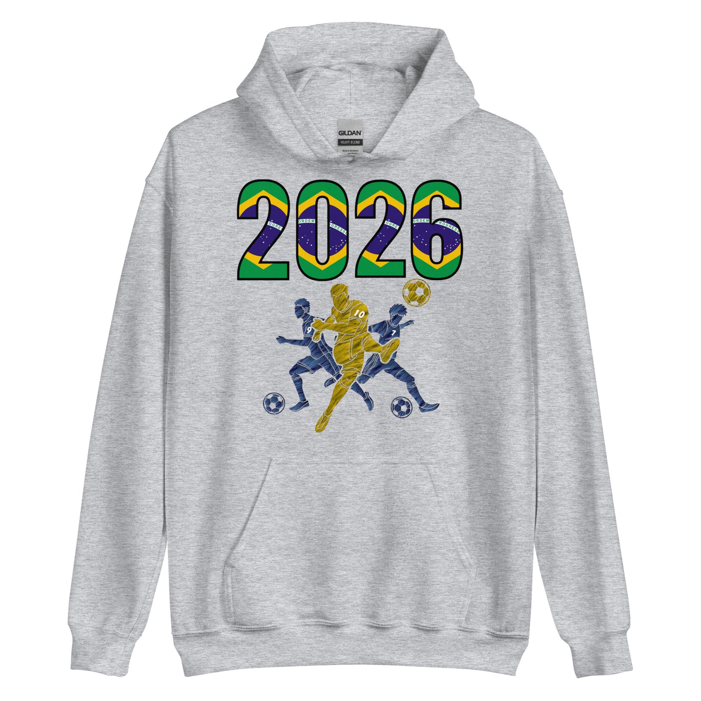 Brazil World Cup 2026 Fitted Hoodie | Sprints_Trio_YL