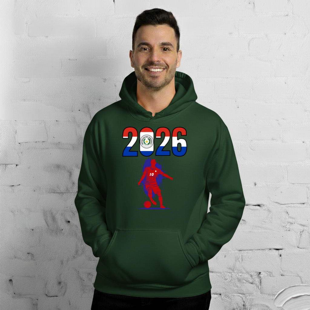 Paraguay World Cup 2026 Fitted Hoodie | Slick_Move_RD