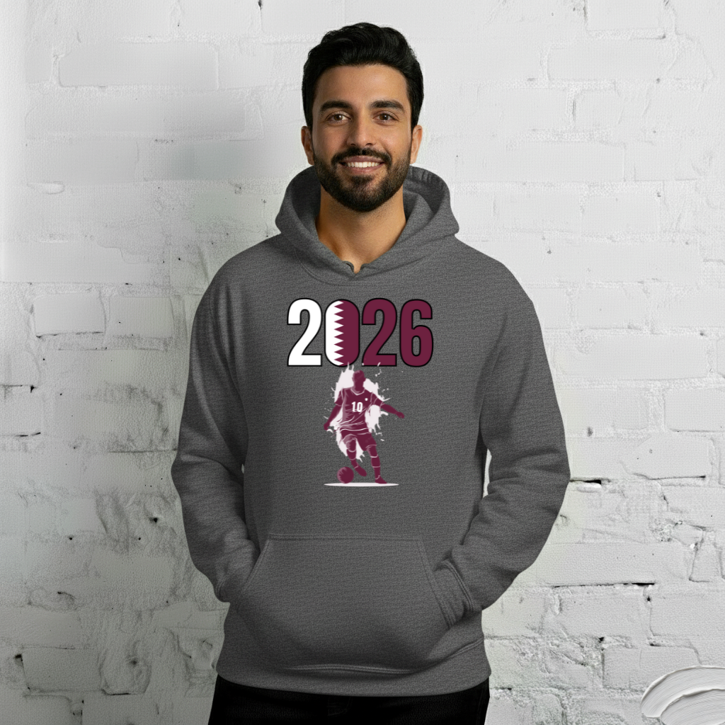 Qatar World Cup 2026 Fitted Hoodie | Slick_Move