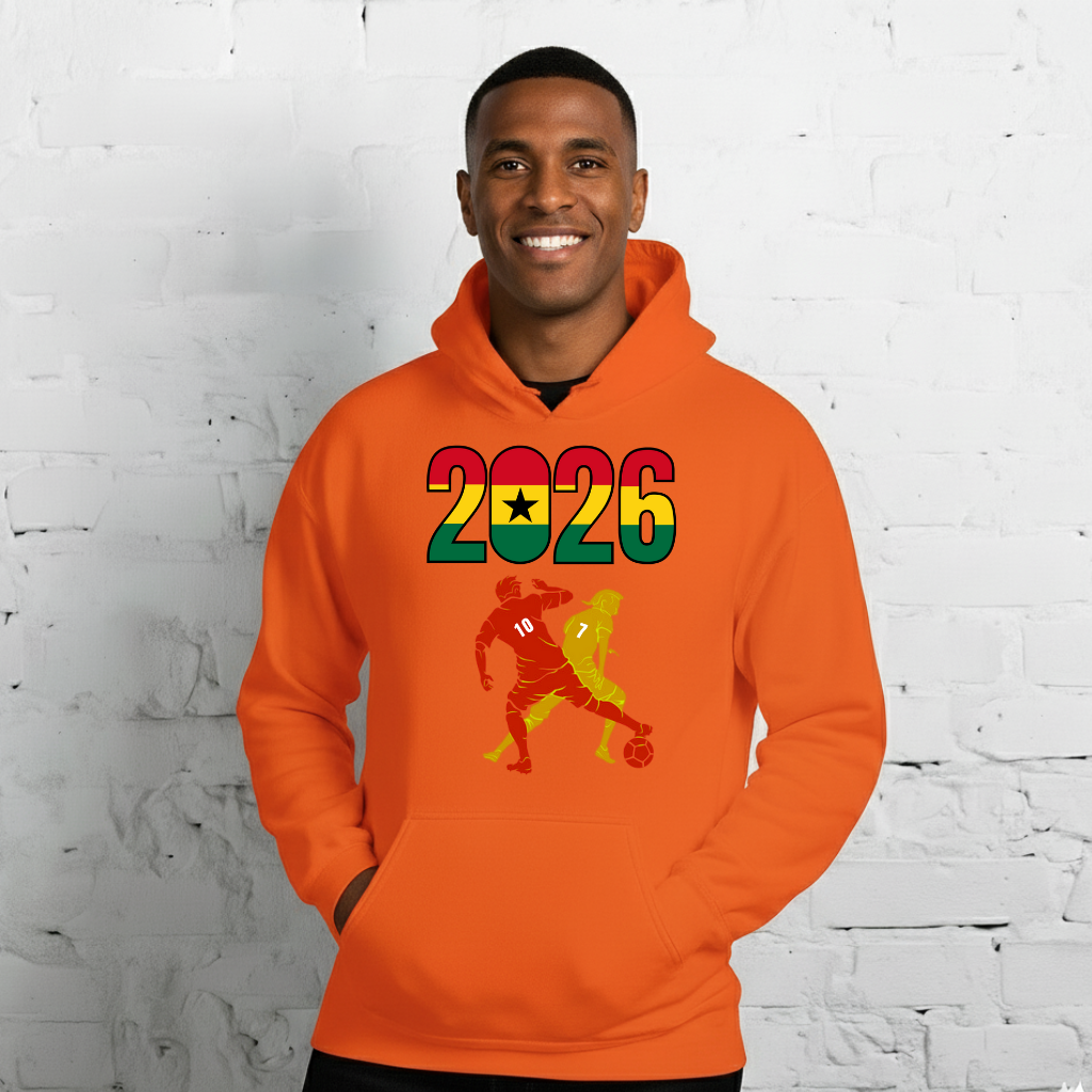 Ghana World Cup 2026 Fitted Hoodie | Smart_Tackle