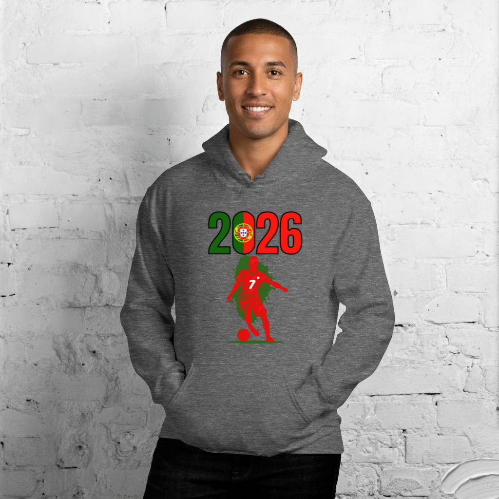 Portugal World Cup 2026 Fitted Hoodie | Slick Move_RD