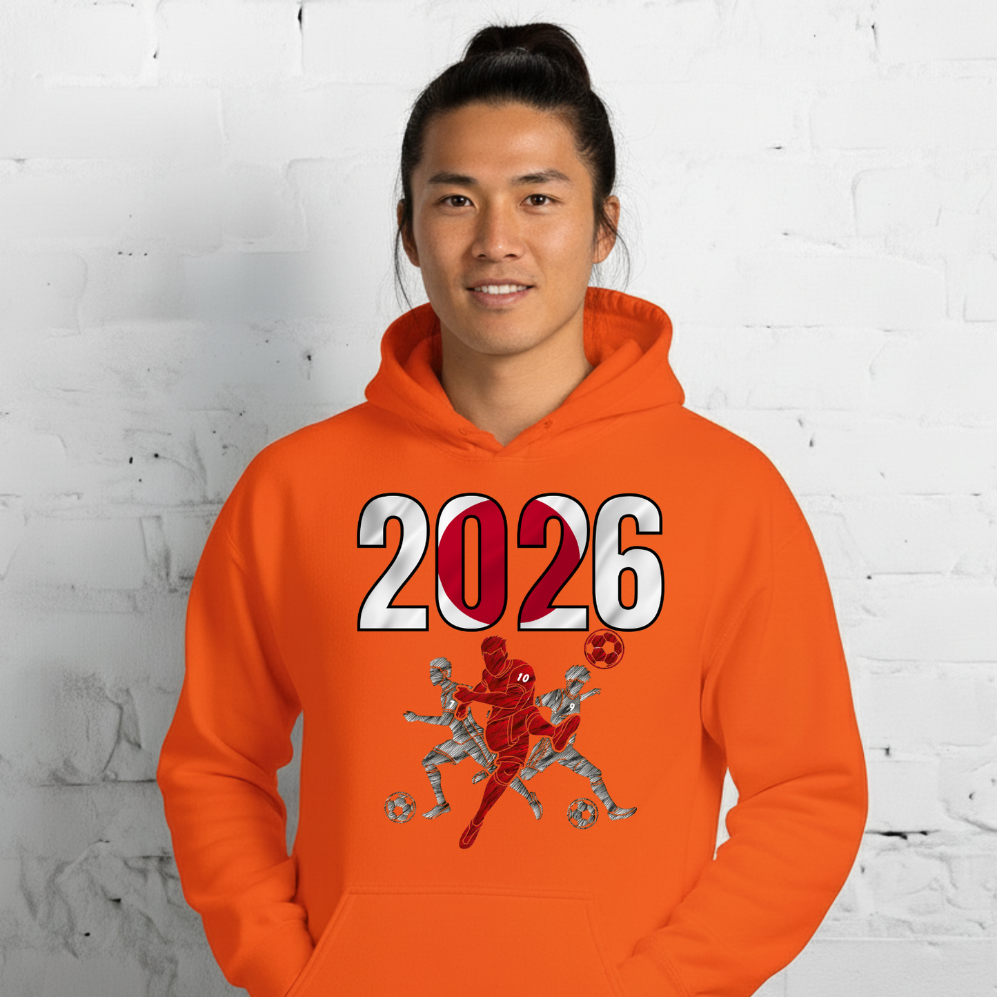 Japan World Cup 2026 Fitted Hoodie | Sprints_Trio