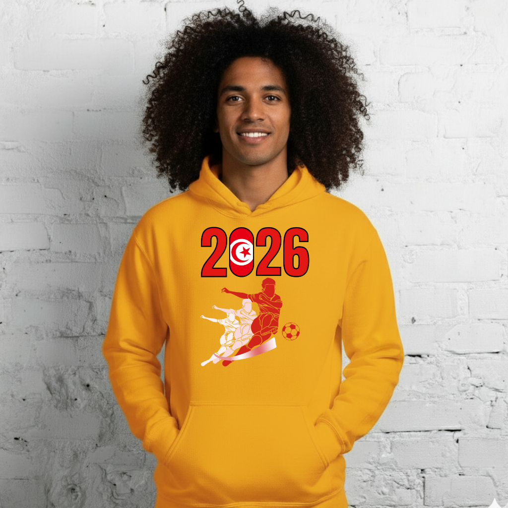 Tunisia World Cup 2026 Fitted Hoodie | Rising_Jist