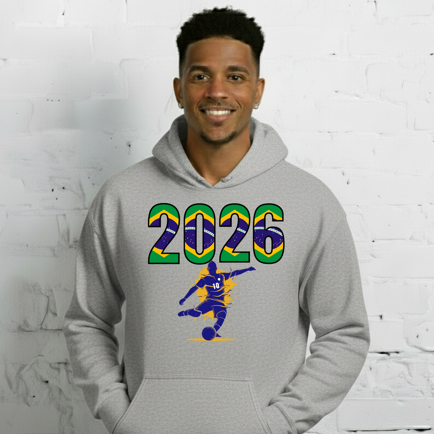 Brazil World Cup 2026 Fitted Hoodie | Let's_Play_BL