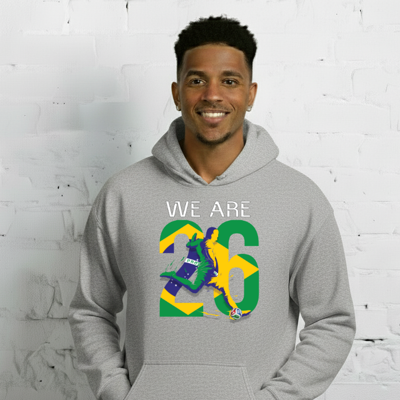 Brazil World Cup 2026 Fitted Hoodie | We_Are_26