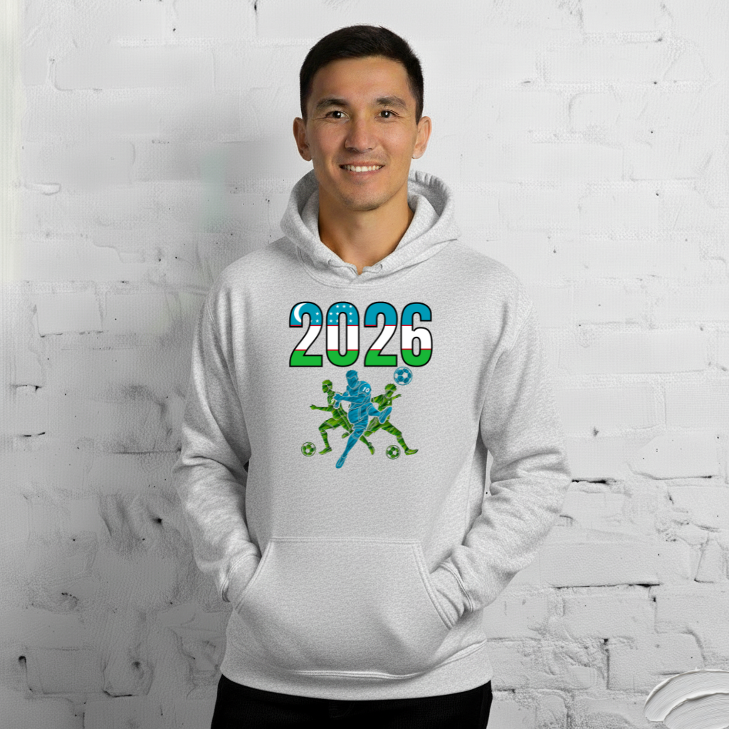 Uzbekistan World Cup 2026 Fitted Hoodie | Sprints_Trio