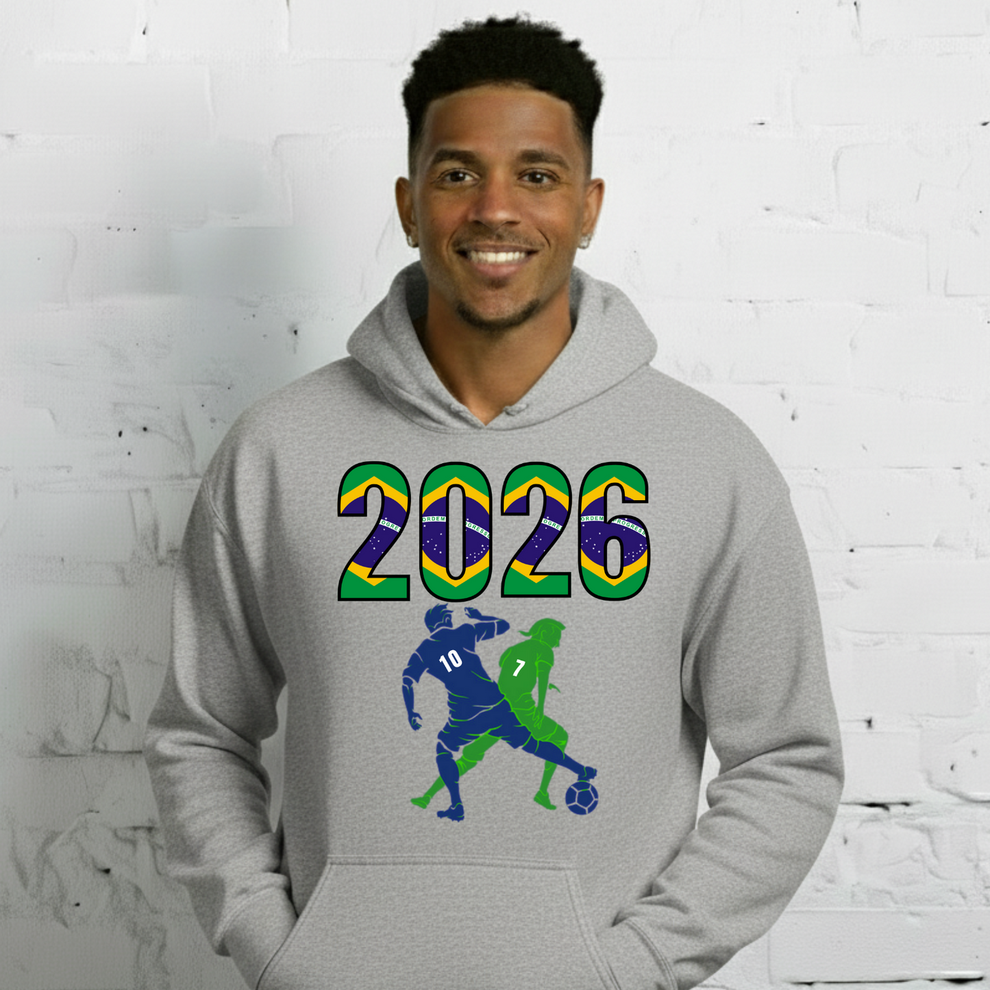 Brazil World Cup 2026 Fitted Hoodie | Smart_Tackle