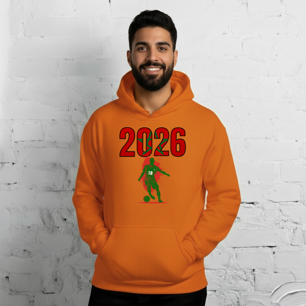 Morocco World Cup 2026 Fitted Hoodie | Slick_Move_GR