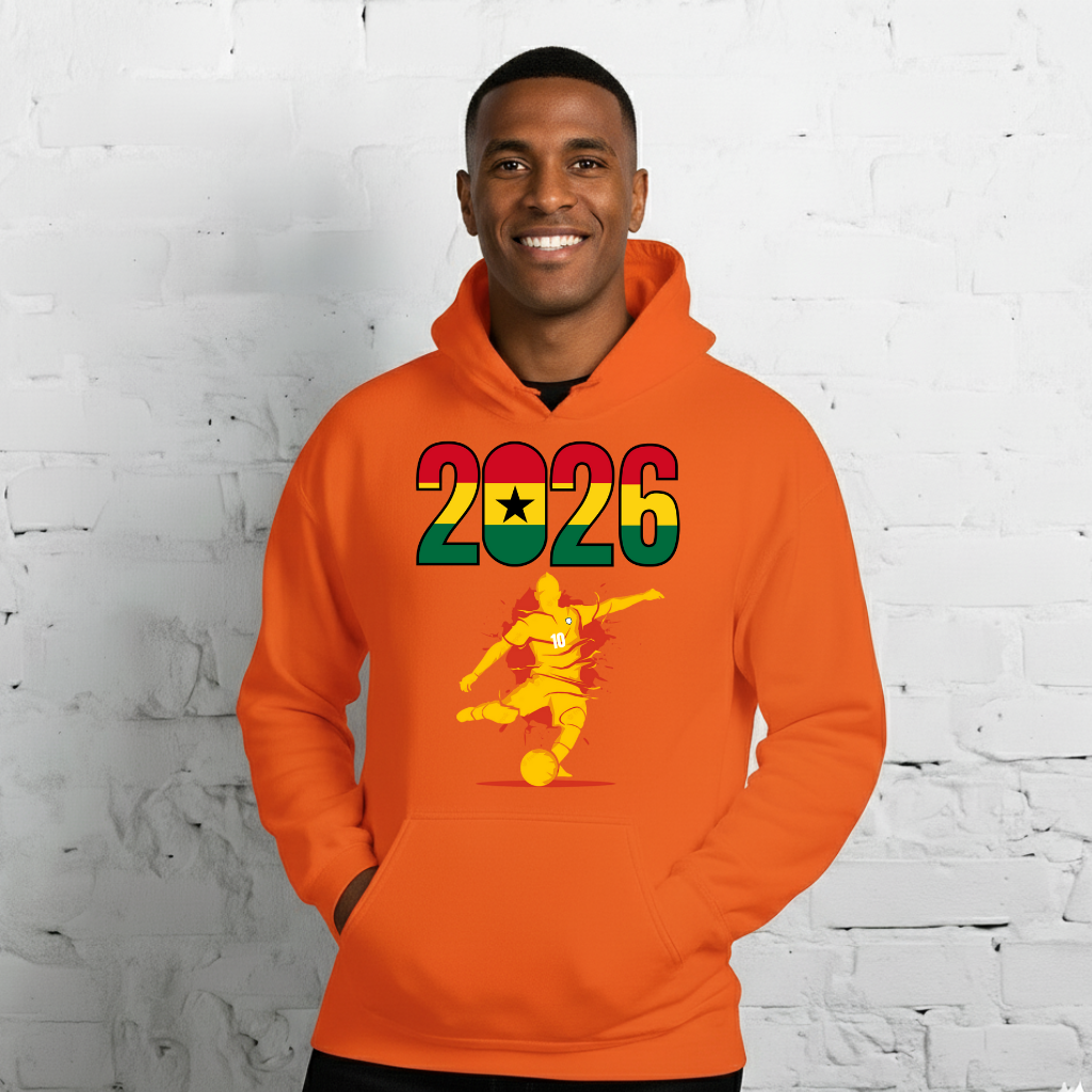 Ghana World Cup 2026 Fitted Hoodie | Let'sPlay_YL