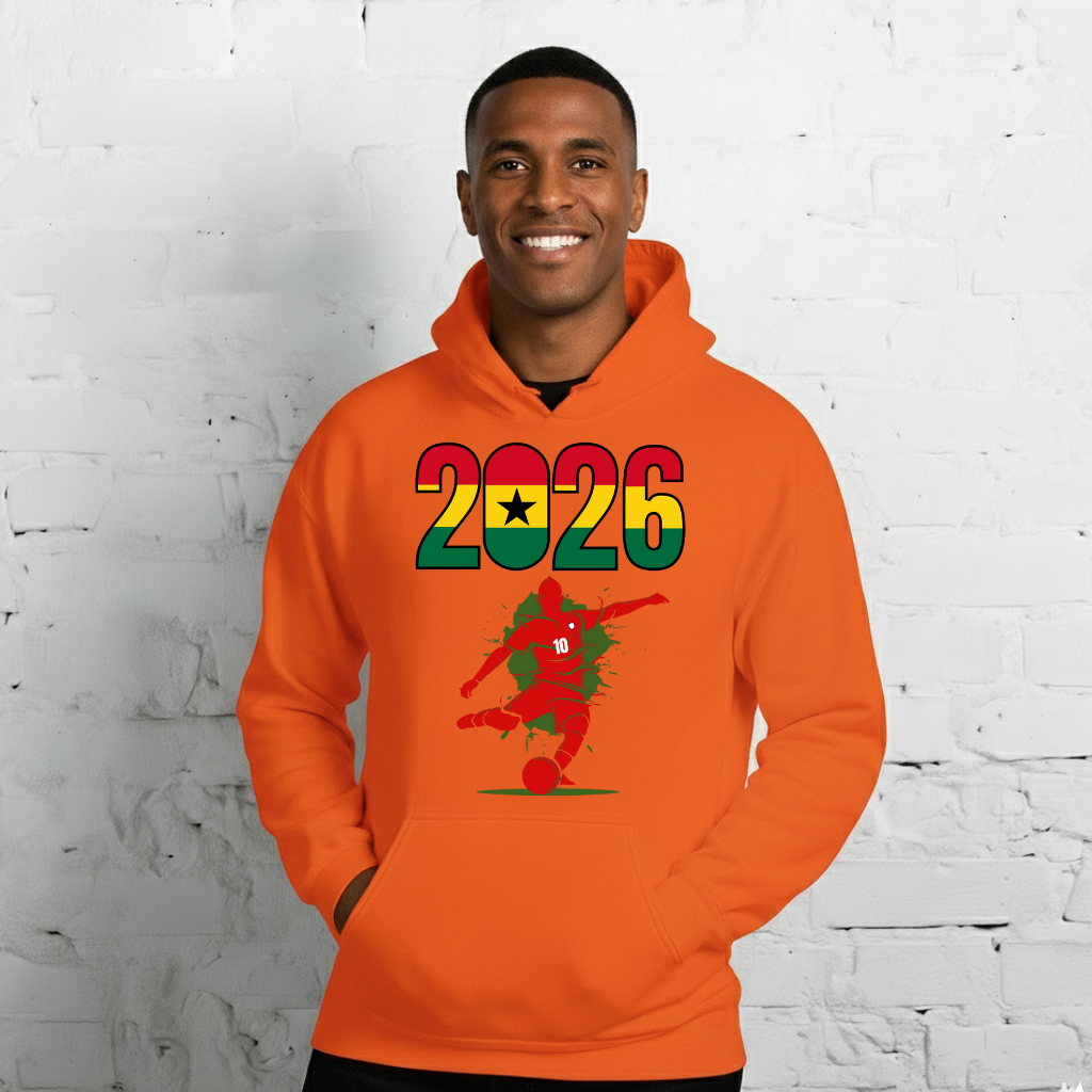 Ghana World Cup 2026 Fitted Hoodie | Let's_Play_RD