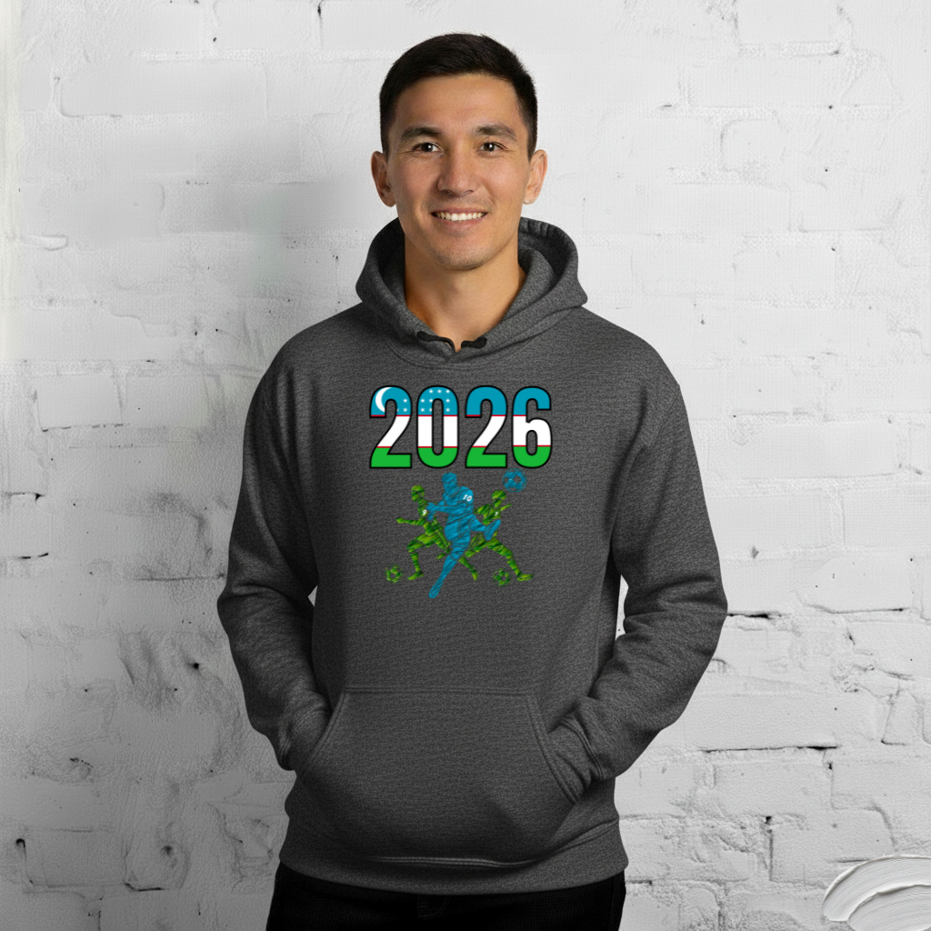 Uzbekistan World Cup 2026 Fitted Hoodie | Sprints_Trio