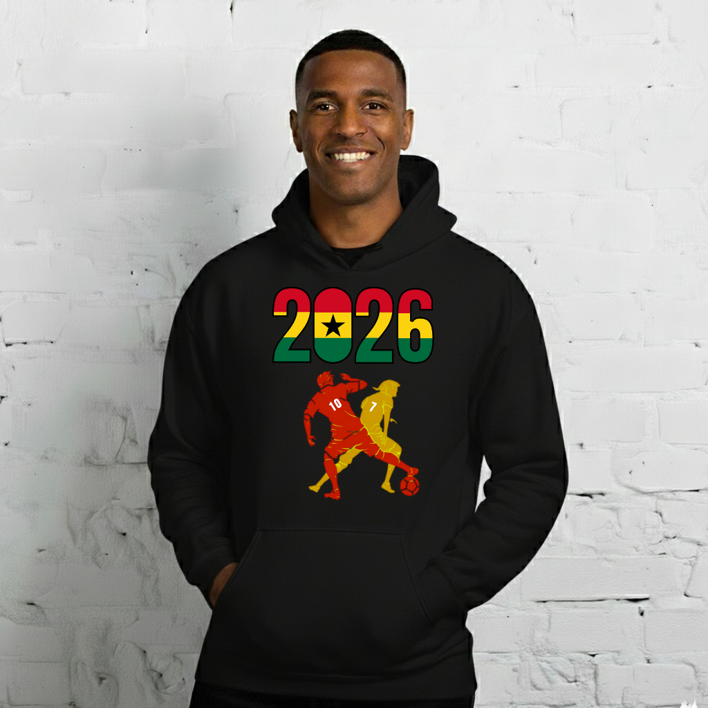 Ghana World Cup 2026 Fitted Hoodie | Smart_Tackle