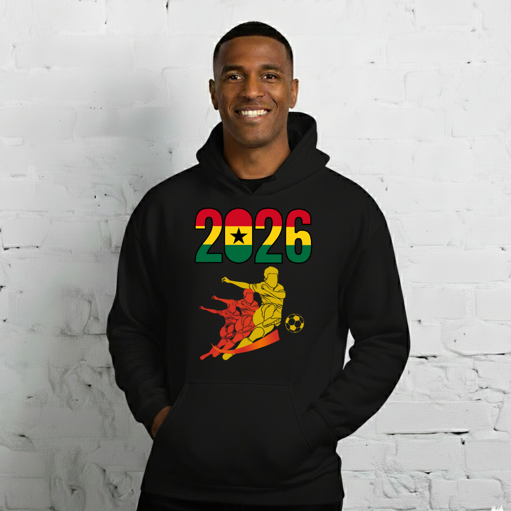 Ghana World Cup 2026 Fitted Hoodie | Rising_Jist