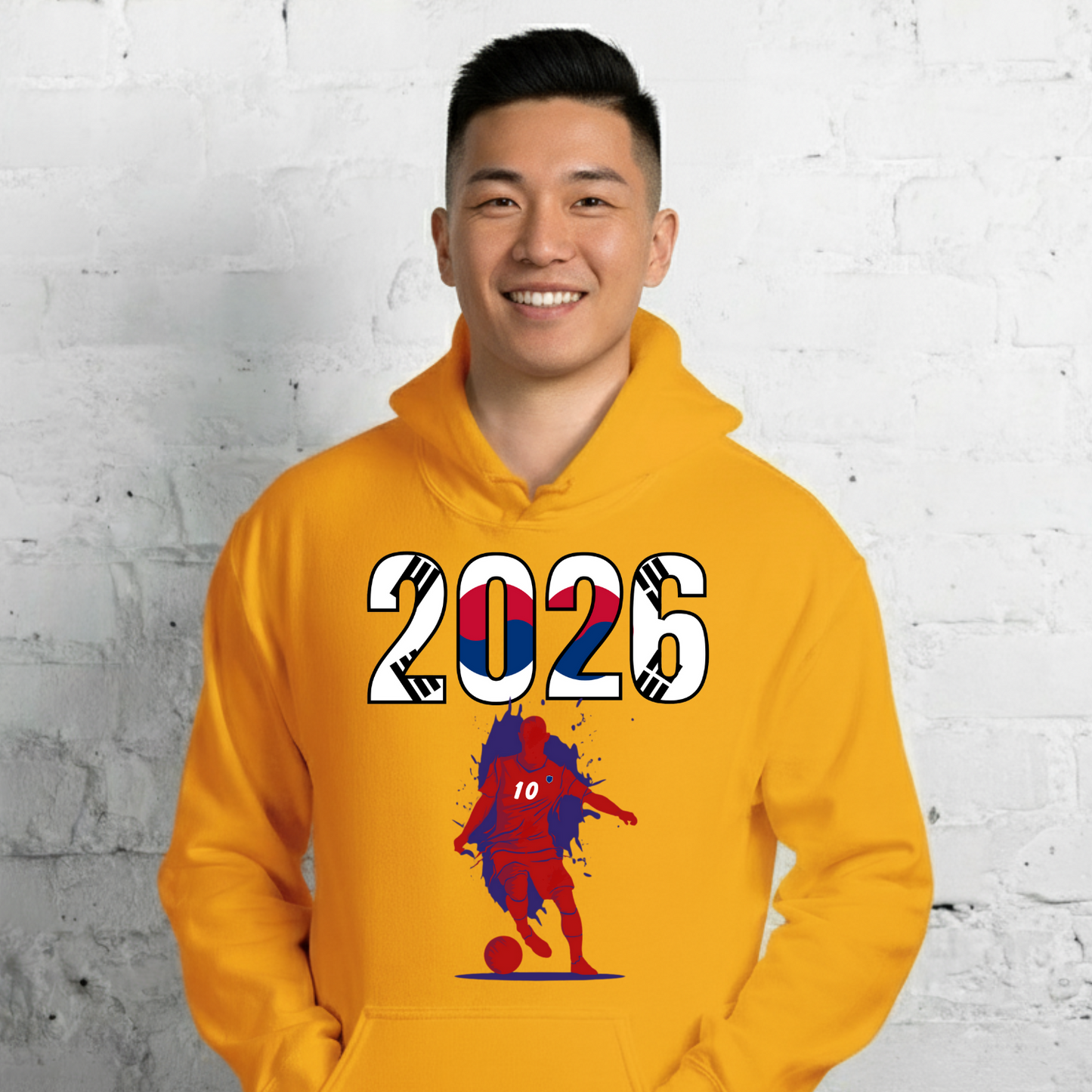 South Korea World Cup 2026 Fitted Hoodie | Slick_Move_RD