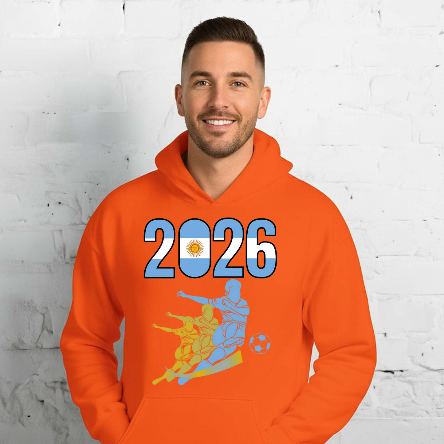 Argentina World Cup 2026 Fitted Hoodie | Rising_Jist