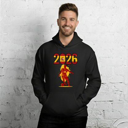 Spain World Cup 2026 Fitted Hoodie | Slick_Move_RD
